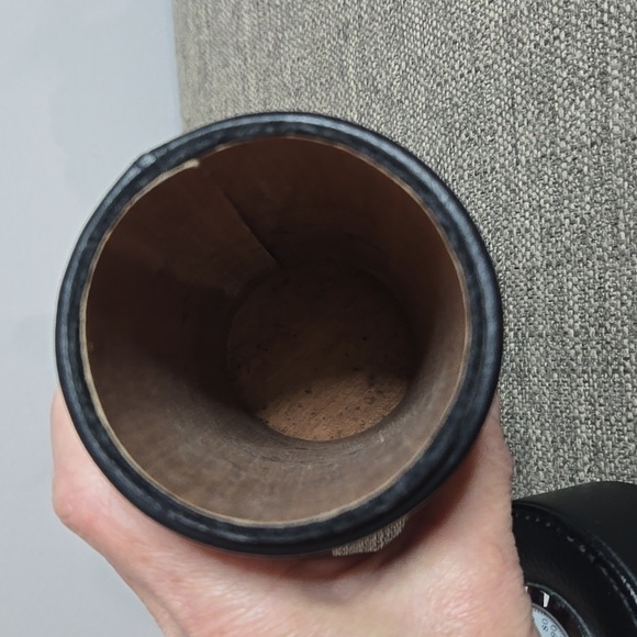 Cigar Humidor Amancy Black Faux Leather with Hygrometer on Lid - Picture 6 of 12